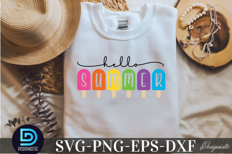 Hello Summer, Retro Summer SVG SVG DESIGNISTIC 