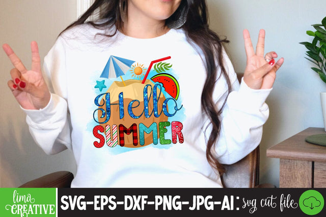 Hello Summer Sublimation PNG Sublimation Insomnia Std 