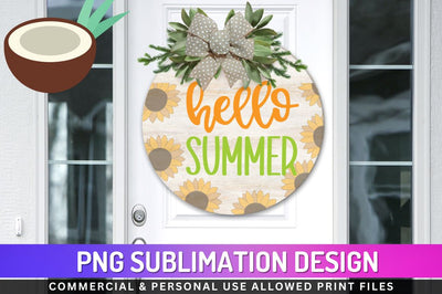 Hello summer Sublimation PNG Sublimation Regulrcrative 
