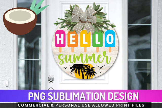 Hello summer Sublimation PNG Sublimation Regulrcrative 