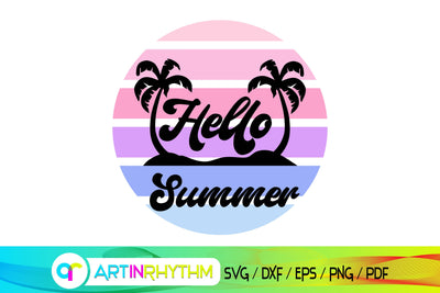 hello summer, summer svg, beach svg SVG Artinrhythm shop 