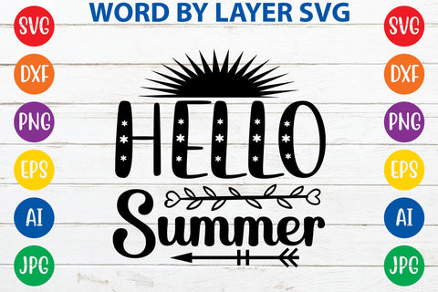 Hello summer, Summer SVG Design SVG Rafiqul20606 