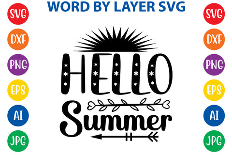 Hello summer, Summer SVG Design SVG Rafiqul20606 
