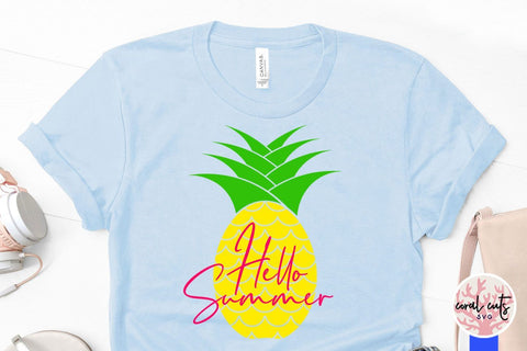 Hello Summer – Summer SVG EPS DXF PNG Cutting Files SVG CoralCutsSVG 