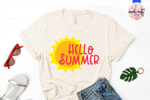 Hello Summer – Summer SVG EPS DXF PNG Cutting Files SVG CoralCutsSVG 