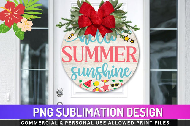 Hello summer sunshine Sublimation PNG Sublimation Regulrcrative 