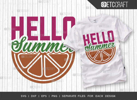 Hello Summer SVG Bundle, Beach Life Svg, Summer Love Svg, Vacation Svg, Summer Vibes Svg, Summer Saying Svg, Summer Quote, ETC T00439 SVG ETC Craft 