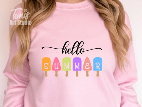 Hello Summer SVG Bundle, Beach Svg, Popsicle Svg SVG TonisArtStudio 