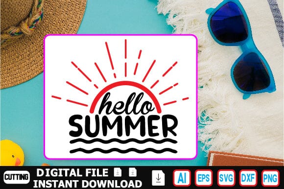 Hello Summer SVG Craftlabsvg24 