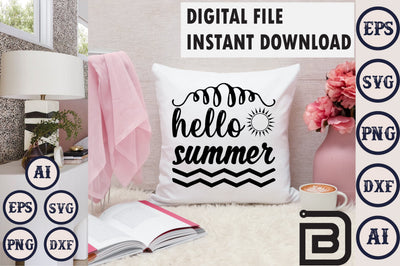 Hello Summer SVG Craftlabsvg24 