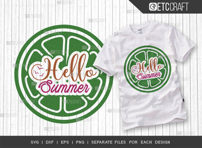 Hello Summer SVG Cut File, Beach Life Svg, Summer Love Svg, Vacation Svg, Summer Vibes Svg, Summer Saying Svg, Summer Quote, ETC T00439 SVG ETC Craft 