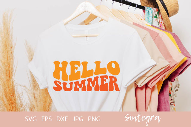Hello Summer SVG Cut File Free For Commercial Use SVG Sintegra 