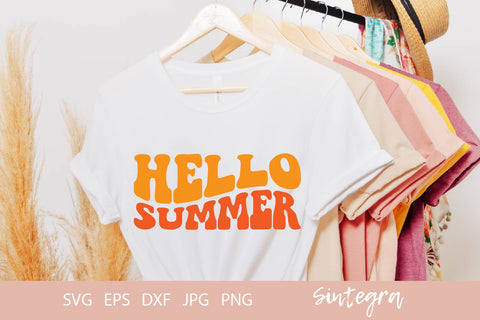 Hello Summer SVG Cut File Free For Commercial Use SVG Sintegra 