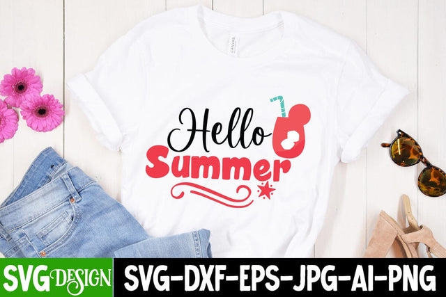 Hello Summer SVG Cut File, Hello Summer SVG Design, Summer SVG Cut File,Aloha Summer SVG Design, Summer SVG Quotes, Summer Sublimation PNG,Funny Summer SVG SVG BlackCatsMedia 