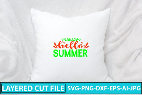 Hello Summer SVG Cut File SVG Syaman 