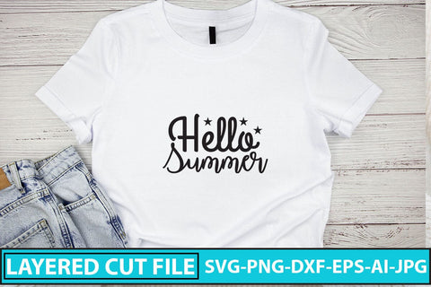 Hello Summer SVG Cut File SVG Syaman 
