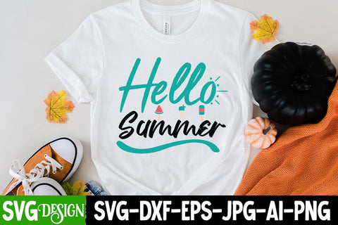 Hello Summer SVG Cut File,Hello Summer SVG Design, Summer SVG Cut File,Aloha Summer SVG Design, Summer SVG Quotes, Summer Sublimation PNG,Funny Summer SVG SVG BlackCatsMedia 
