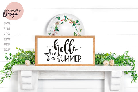 Hello Summer-SVG design for home decor, clothing and accessories SVG Klava P 