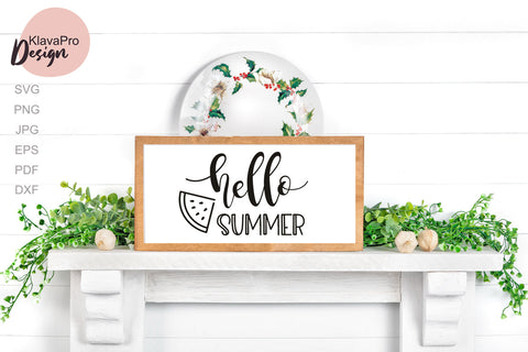 Hello Summer-SVG design for home decor, clothing and accessories SVG Klava P 