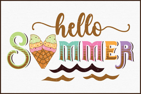 Hello Summer SVG Design SVG designartist 