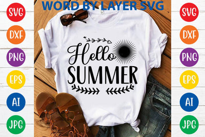 Hello summer SVG Design SVG Rafiqul20606 
