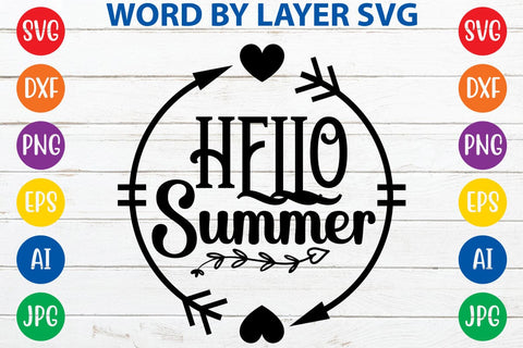 Hello Summer SVG Design SVG Rafiqul20606 