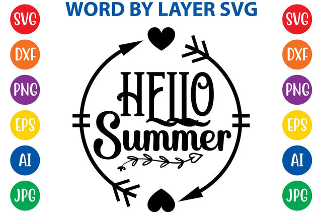 Hello Summer SVG Design SVG Rafiqul20606 