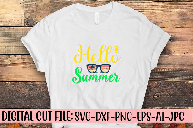 Hello Summer SVG Design SVG Syaman 