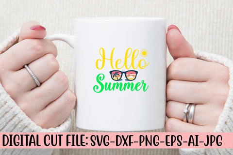 Hello Summer SVG Design SVG Syaman 