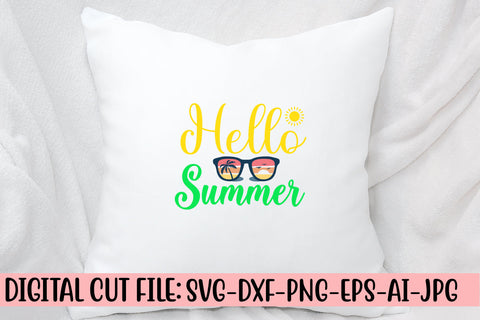 Hello Summer SVG Design SVG Syaman 