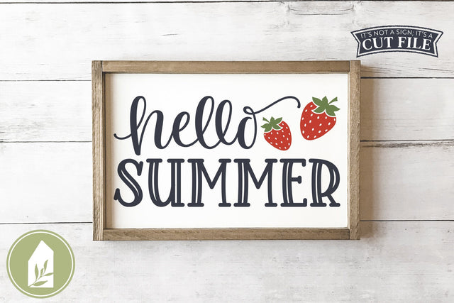 Hello Summer SVG | Front Door Sign SVG SVG LilleJuniper 