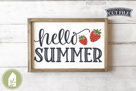 Hello Summer SVG | Front Door Sign SVG SVG LilleJuniper 