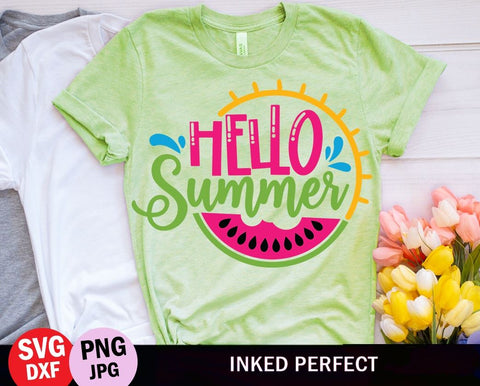 Hello Summer SVG Inked Perfect 