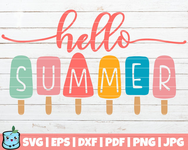 Hello Summer SVG MintyMarshmallows 