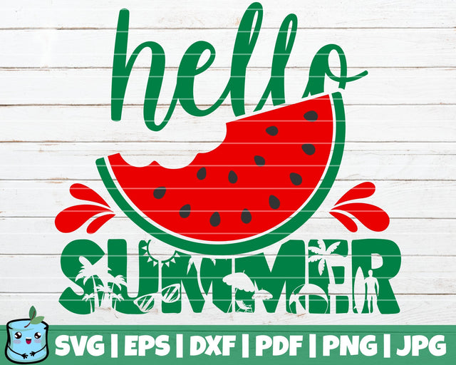Hello Summer SVG MintyMarshmallows 