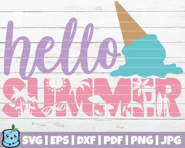 Hello Summer SVG MintyMarshmallows 