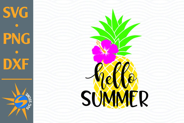 Hello Summer SVG, PNG, DXF Digital Files Include SVG SVGStoreShop 