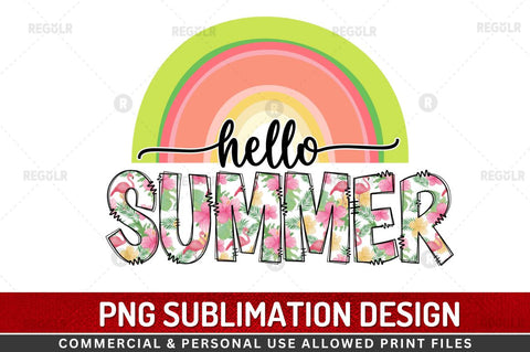 Hello summer SVG Sublimation Regulrcrative 