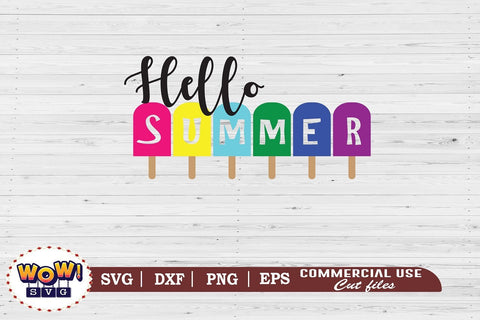 Hello Summer svg, Summer svg, Beach svg, Png, Dxf SVG Wowsvgstudio 