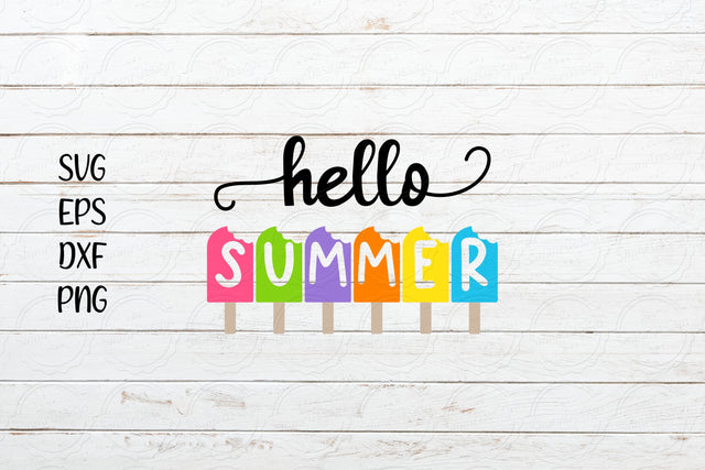 Hello Summer svg, Summer svg Design SVG SmmrDesign 
