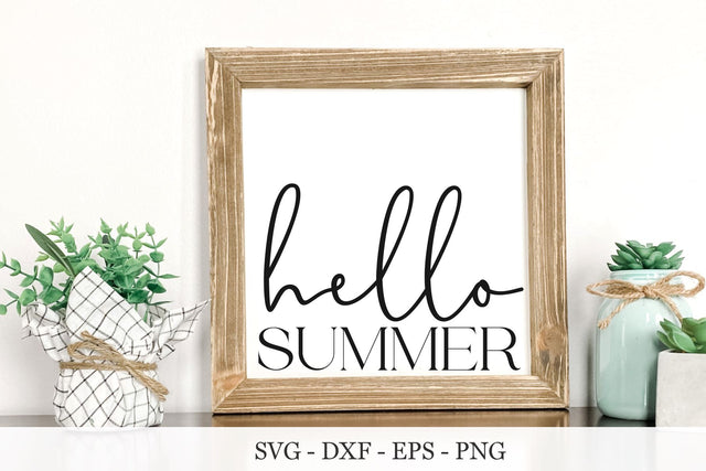 Hello Summer svg, Summer svg, Summer Time svg, svg cut files SVG Chamsae Studio 