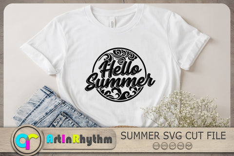 Hello Summer Svg, Summer Svg, Tropical Svg SVG Artinrhythm shop 