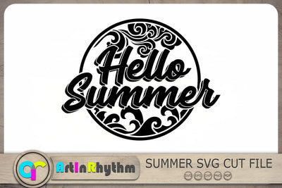 Hello Summer Svg, Summer Svg, Tropical Svg SVG Artinrhythm shop 