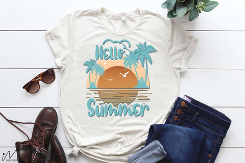 Hello summer svg, Sunshine svg, Summer vibes svg, Summer t shirt svg, Vacation Svg, Ocean Svg Svg, Beach Svg, Beach t shirt svg, Summer mug svg, Beach time svg, Summer Cut Files, Hello summer svg, Lake time SVG Isabella Machell 