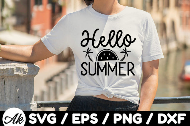 Hello summer svg SVG akazaddesign 