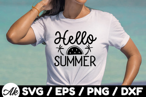 Hello summer svg SVG akazaddesign 