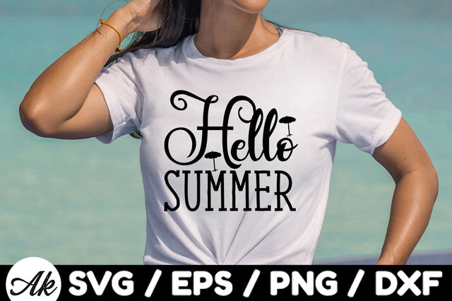 Hello summer svg SVG akazaddesign 