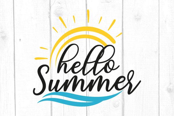 Hello Summer Svg SVG cricutfilesmg 