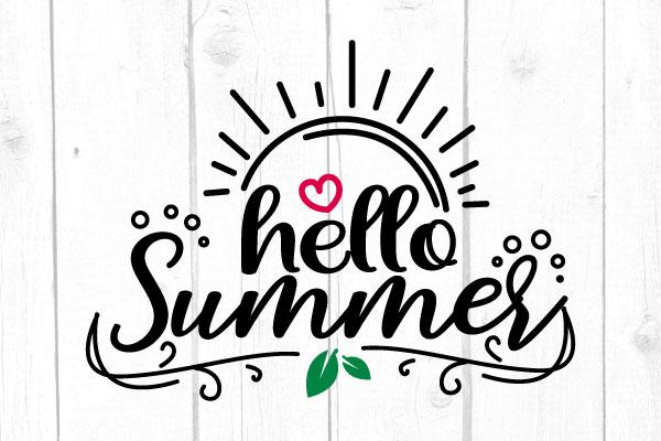 Hello Summer Svg SVG cricutfilesmg 