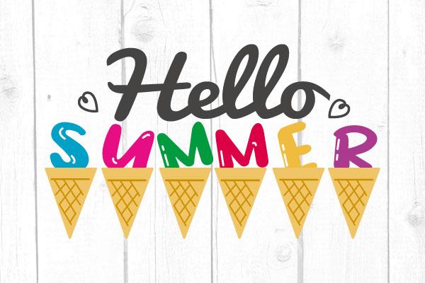 Hello Summer Svg SVG cricutfilesmg 